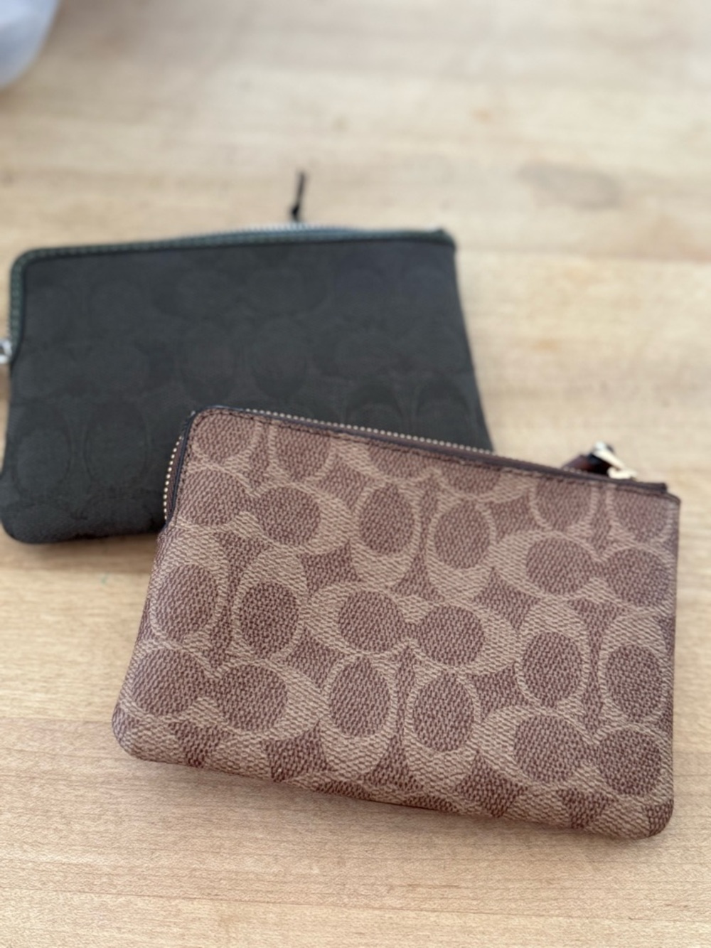 Coach Black and Brown Signature Wristlet Duo - Picture 2 of 3